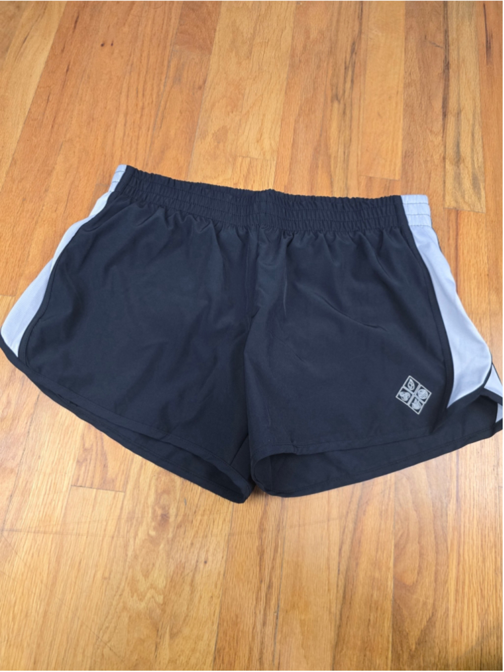 Earth Air Fire Water EAFW Women’s Running Shorts Large Black Blue Athletic
